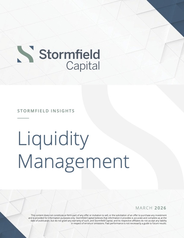 Liquidity Management — Stormfield Insights March 2026