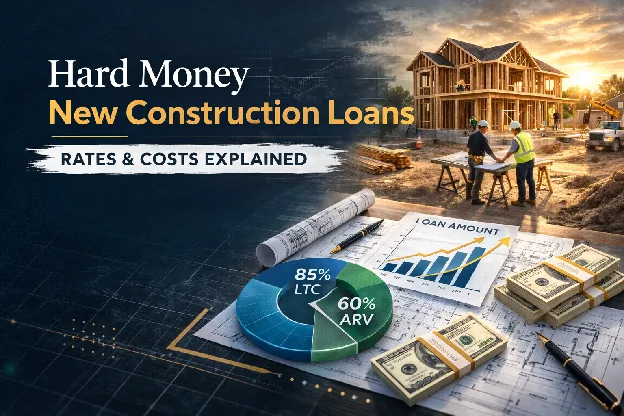 Hard money new construction loan costs and rates breakdown for residential builders